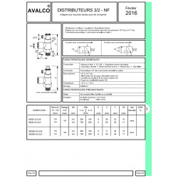 Distributeur pneu. 3/2 NF G1/8