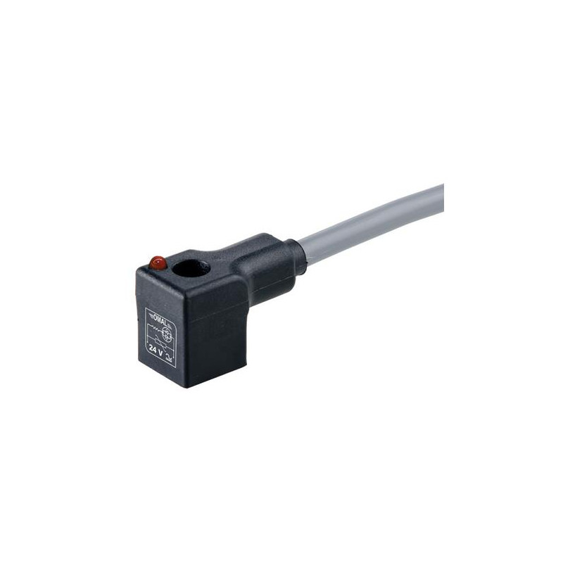 Connecteur forme D-2+T-LED+VDR 24 V - Cable 3.0 M